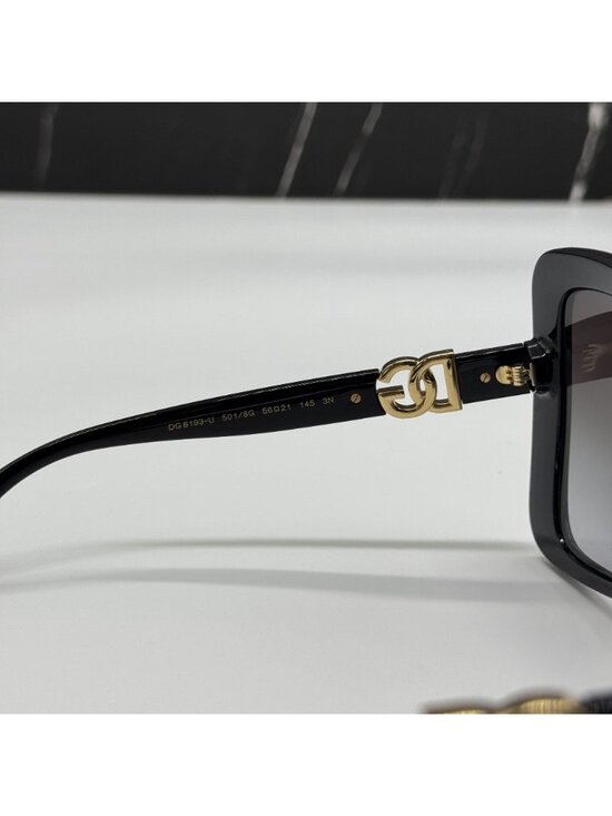Dolce&Gabbana DG6193U 501/8G Black Butterfly Sunglasses Authentic NEW main image 7
